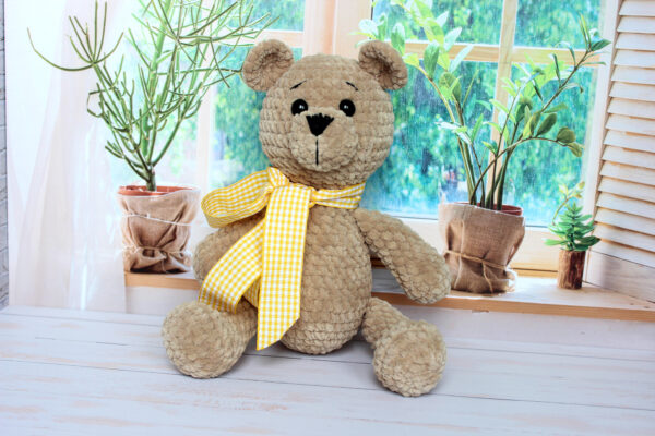 Beige bear toy for kids
