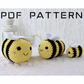 Crochet bee decor amigurumi Pattern - Bumble bee