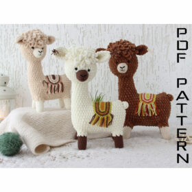 Llama stuffed animal crochet PATTERN gifts amigurumi pattern