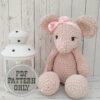 Plush PATTERN Mouse toy stuffed animal for big sister gift