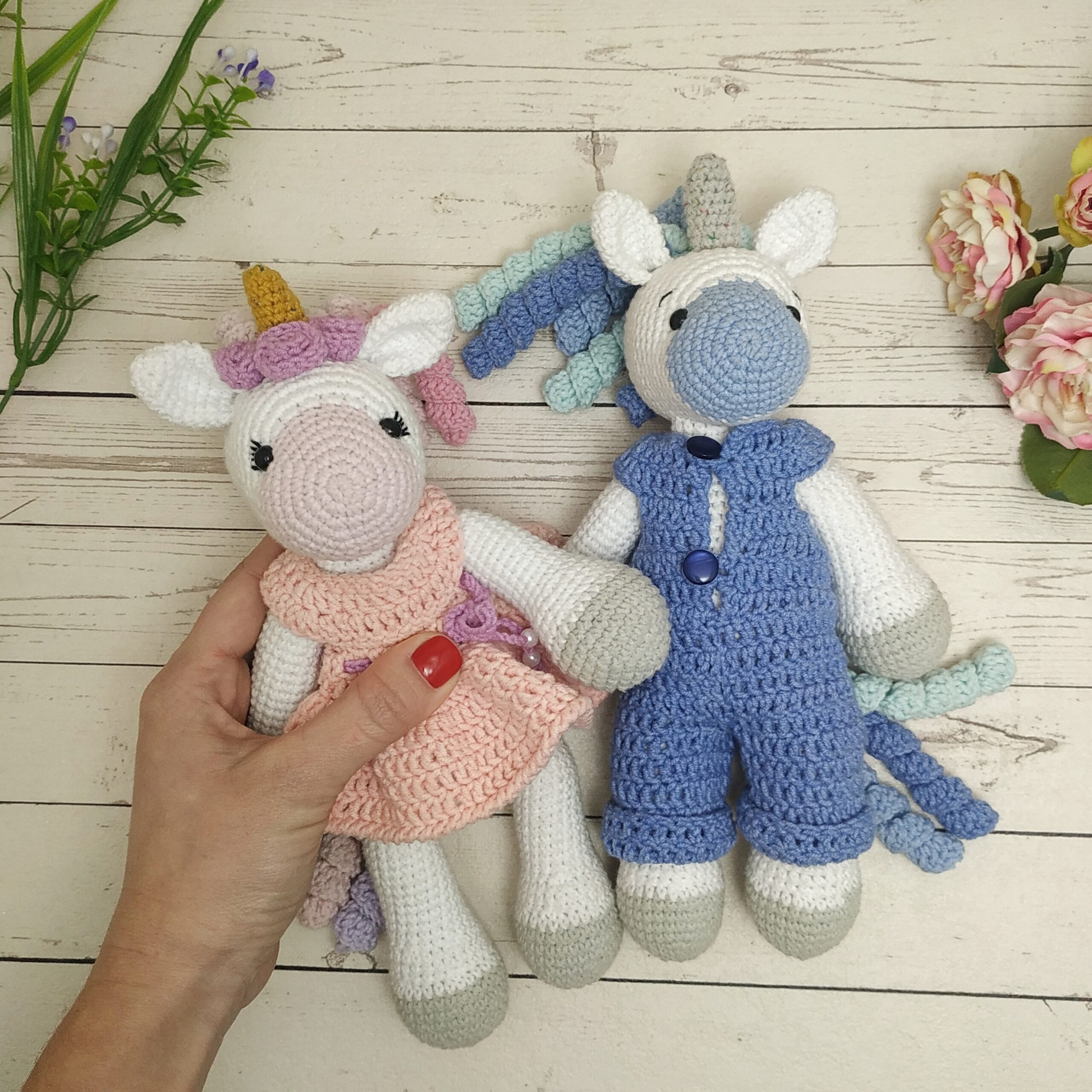 Amigurumi PATTERN stuffed Unicorn crochet animals for baby girl 2 Amigurumi PATTERN stuffed Unicorn crochet animals for baby girl