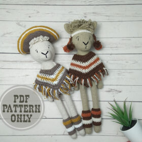 Alpaca plush amigurumi PATTERN Crochet animals stuffed