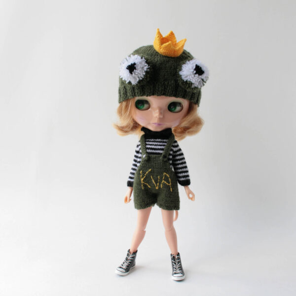 Blythe doll frog clothes, Animal