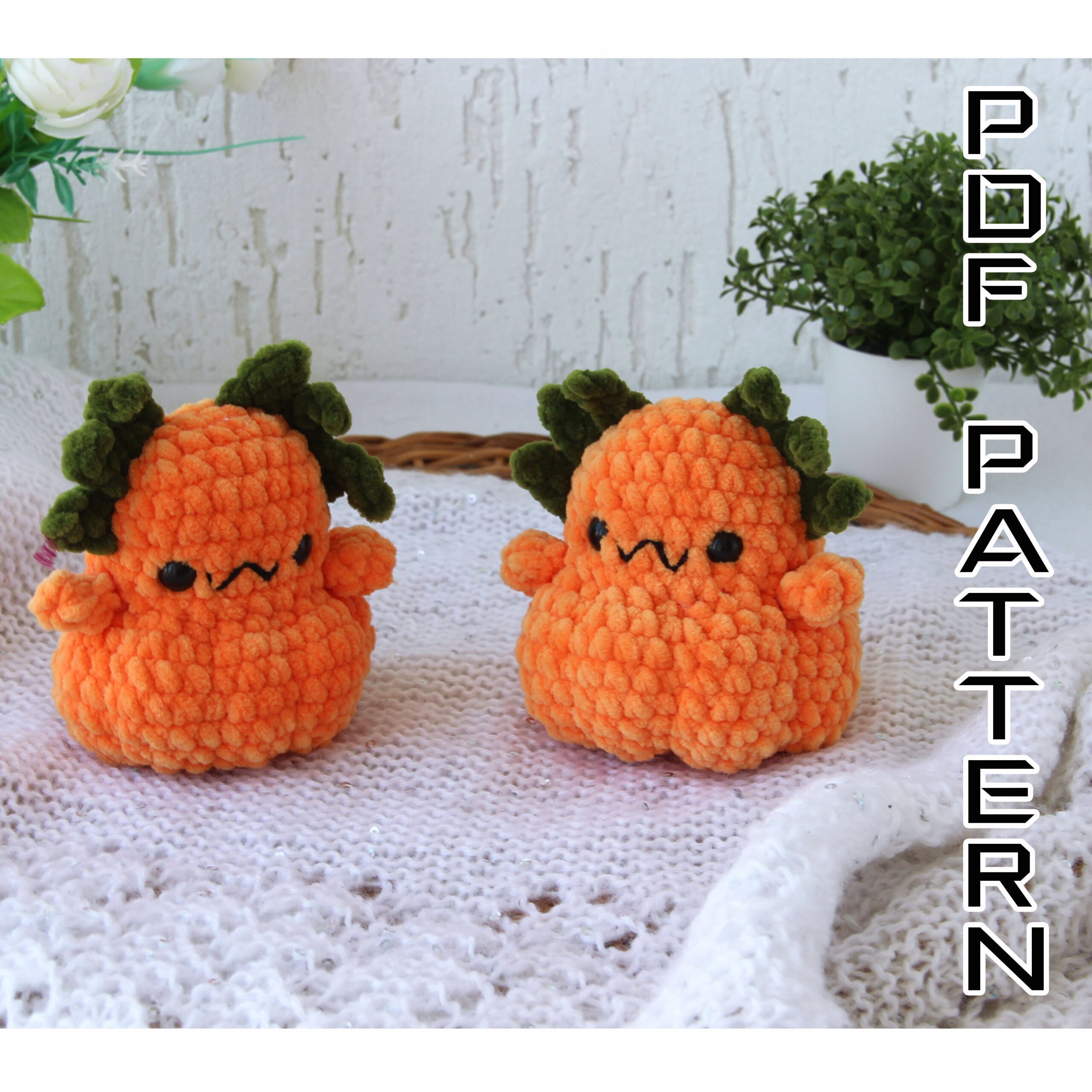 Crochet pattern Strawberry Axolotl PDF pattern Plush axolotl