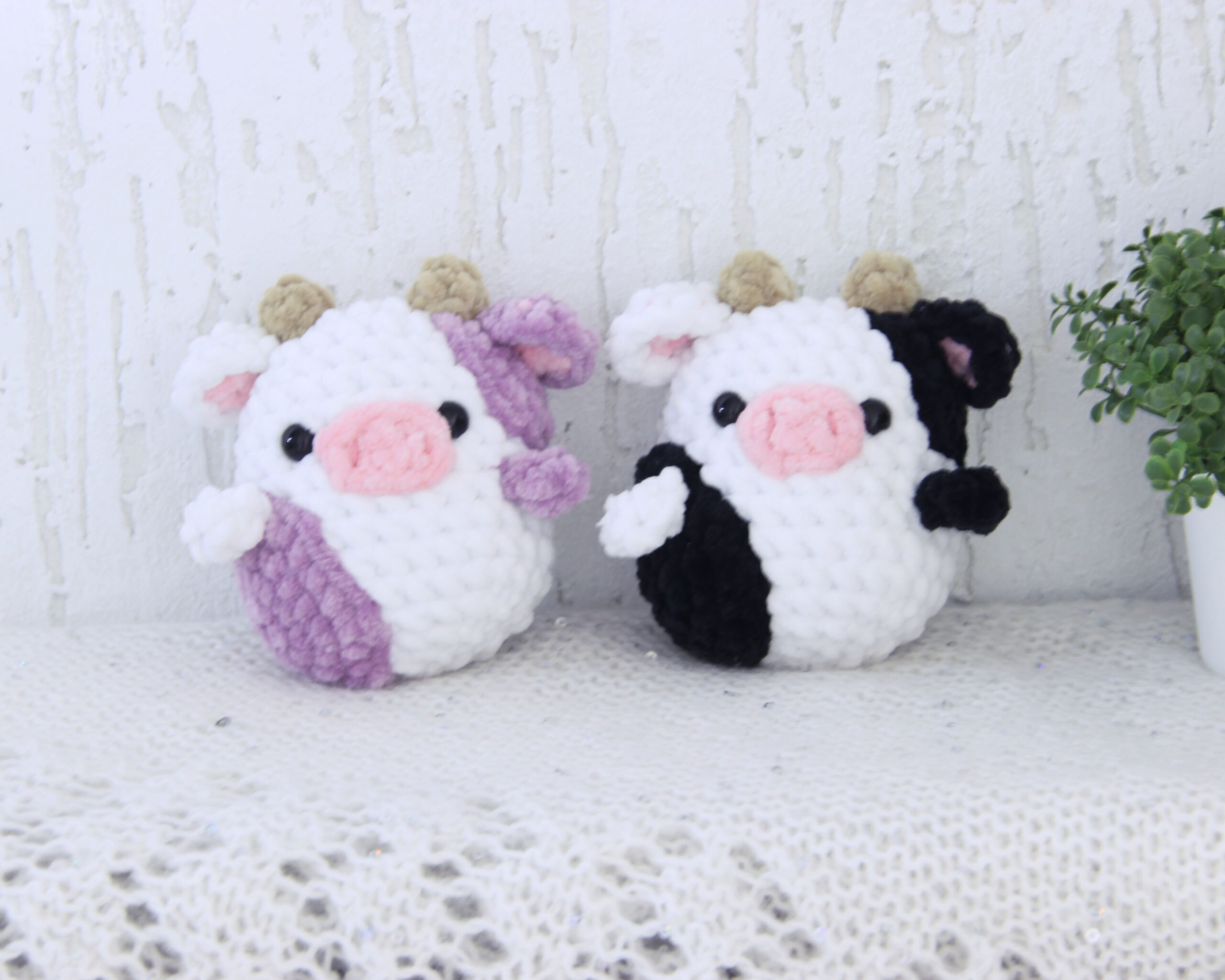 Cow Crochet Beginner KIT Mini Cow Learn to Crochet Amigurumi DIY