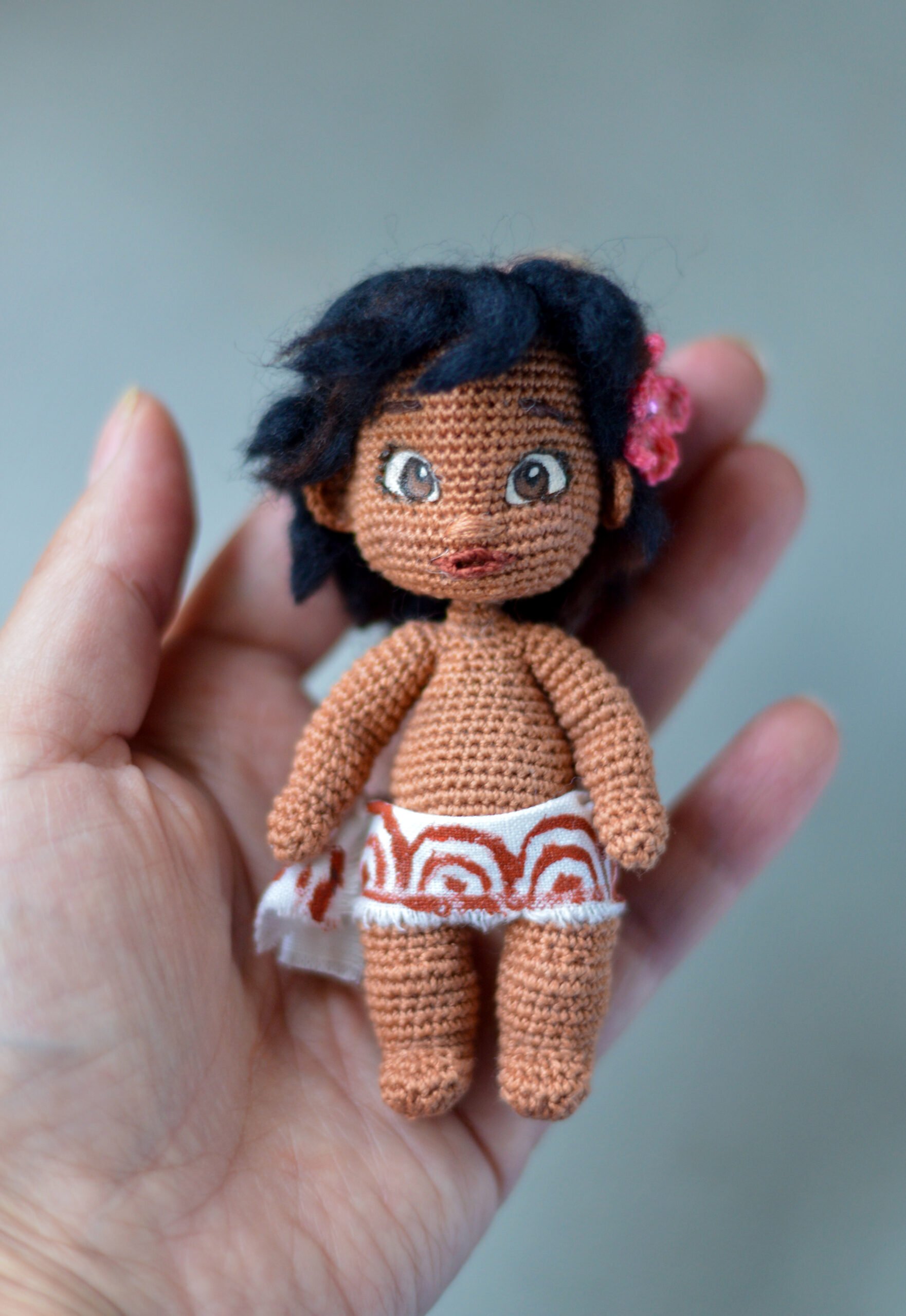 Moana Amigurumi Em Crochê