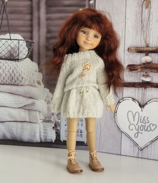 blue suit for doll 37 cm