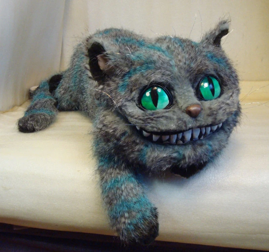 Cheshire plush cat. Custom Plush Animal. Personalized Soft Toy