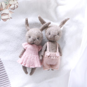 Rabbit Bunny dolls with clothes