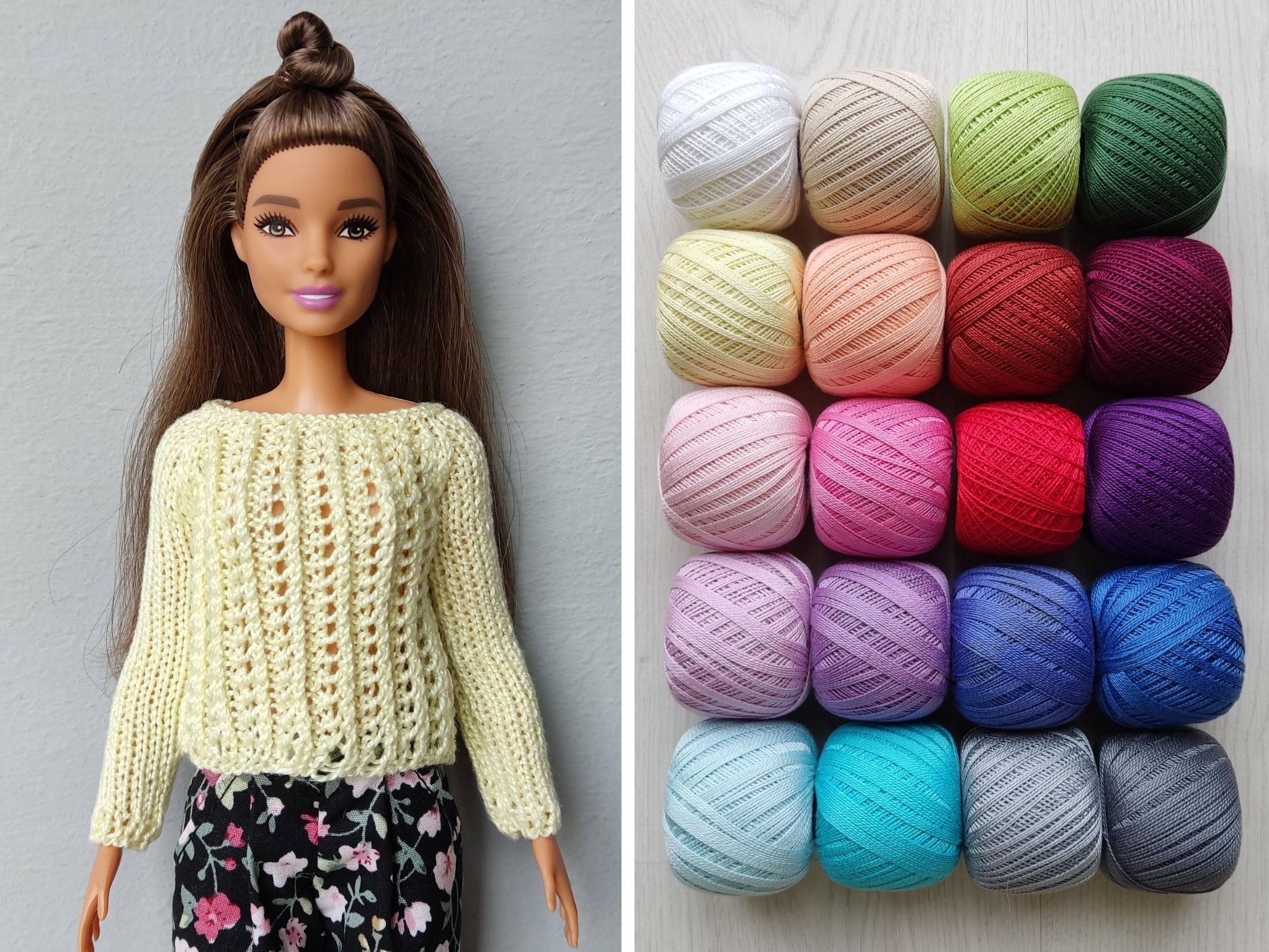 Barbie doll clothes, Custom sweater 20 colors