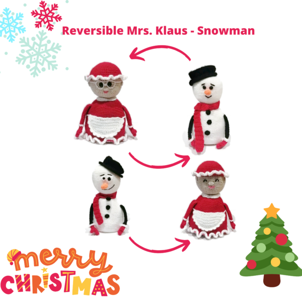 Reversible Mrs Klaus Snowman