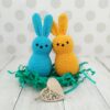 Crochet bunny peeps pattern