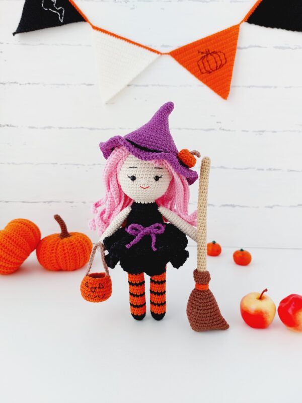 crochet witch doll