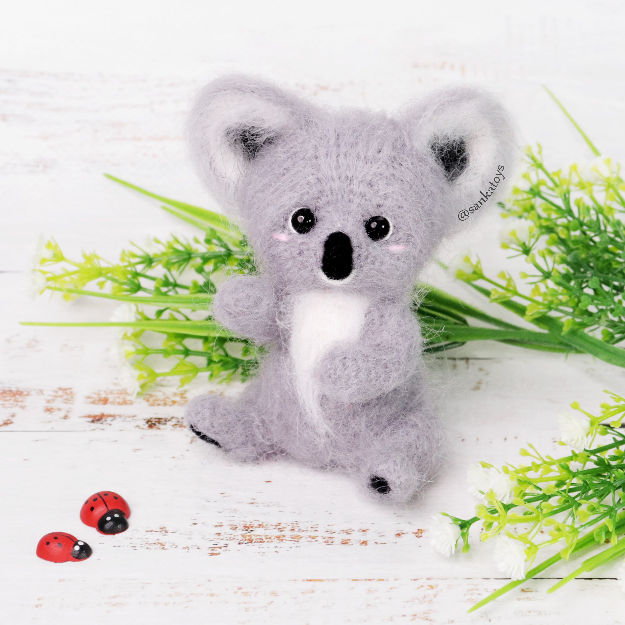 1PCS DIY Koala Animal Crochet Kit for Beginners Knitted Animal kit