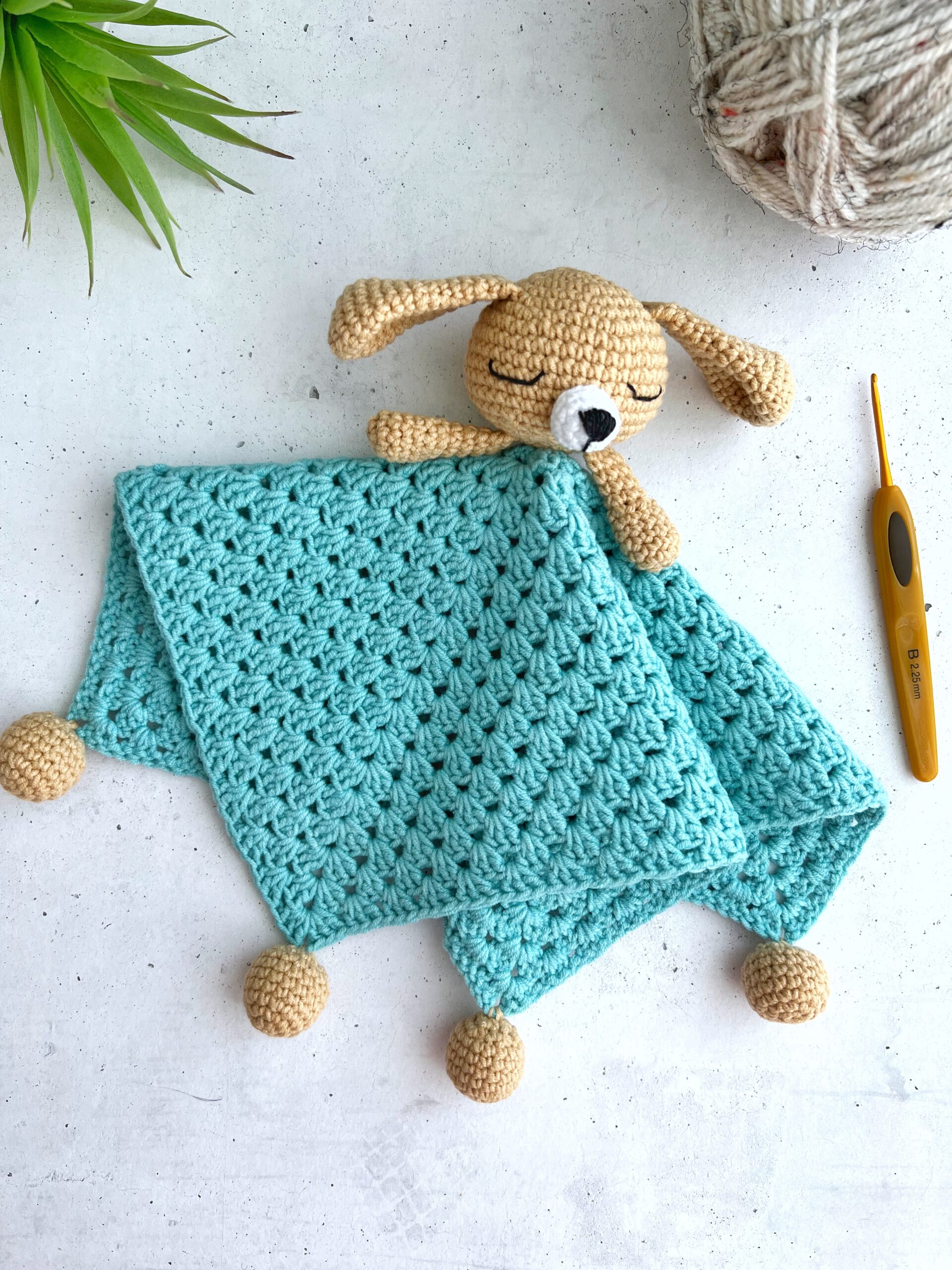 Knitted Fox Baby Pram Blanket