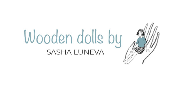 Sasha Luneva wooden dolls