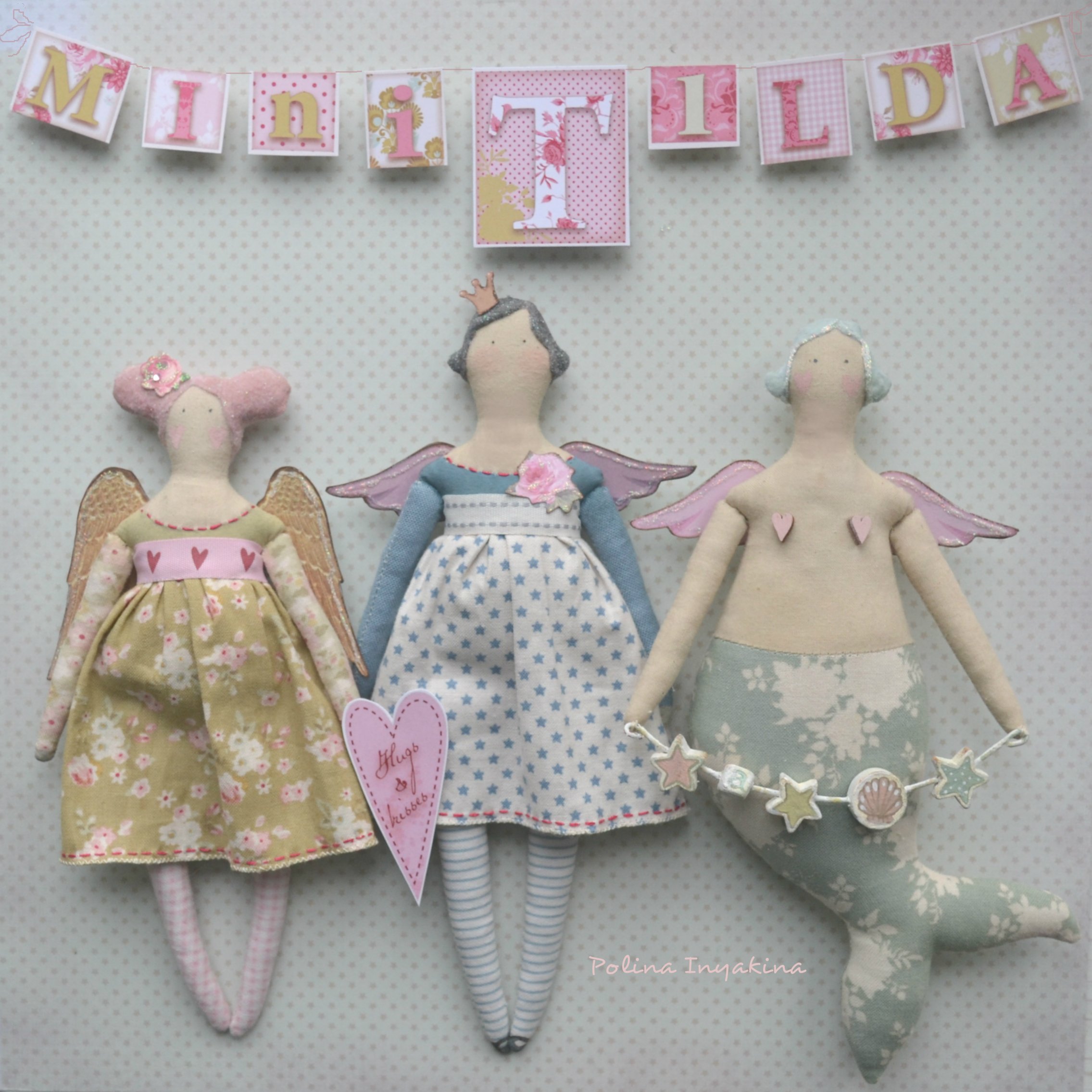 Video course on creating textile dolls in the style of Tilda