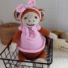 Knitting pattern monkey toy.The knitting pattern is very easy and understandable, even a beginner can handle it.
