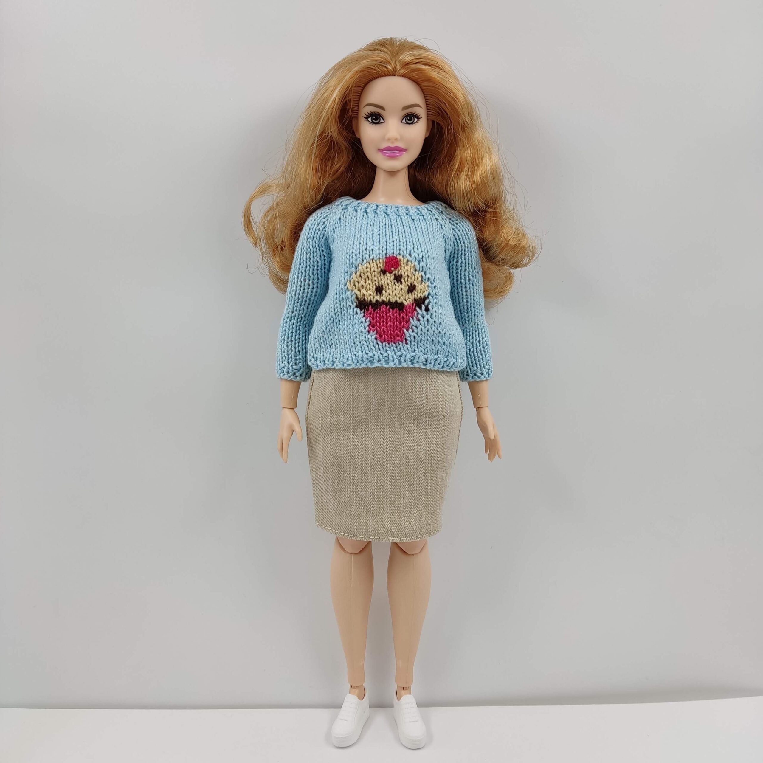 Barbie sweater deals dress doll