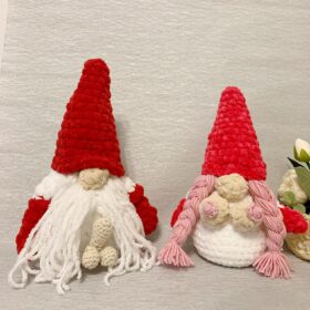2 Patterns funny toy gnomes