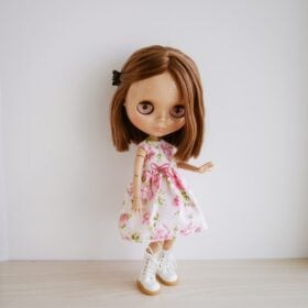 Pink floral blythe dress