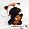 cat fox fluffy mohair crochet pattern