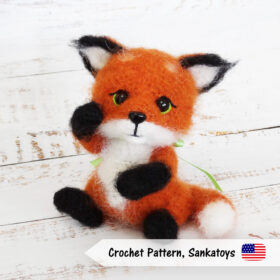 fox fluffy mohair crochet pattern