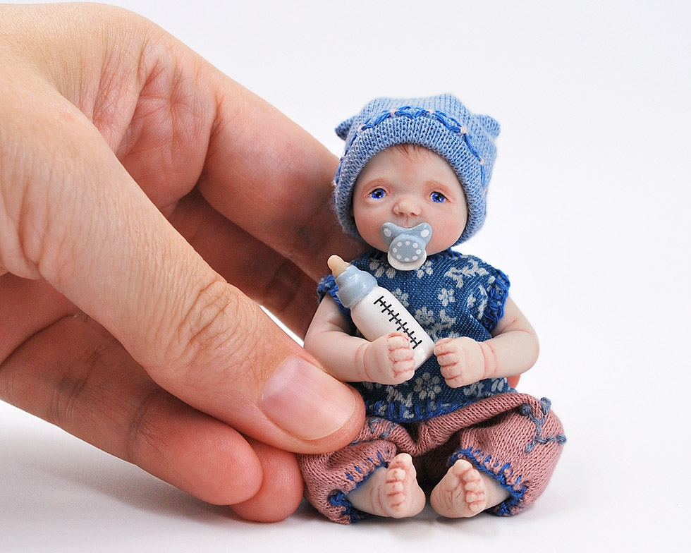 Miniature Babies,dolls House Baby,baby Polimer Clay, Mini Baby,  Miniaturas,ooak Baby Accessories, Tiny Realistic Reborn 