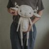 one of a kind soft textile art doll