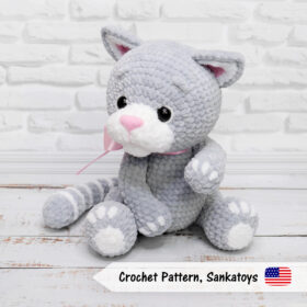 cat plush crochet pattern