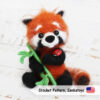 red panda fluffy mohair crochet pattern