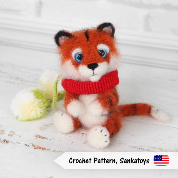 tiger 2022 fluffy mohair crochet pattern