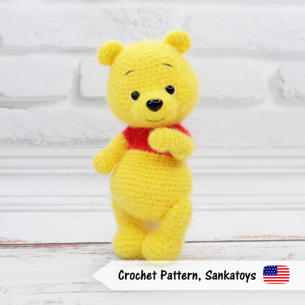 winnie the pooh fluffy mohair crochet pattern