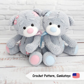teddy bear plush crochet pattern