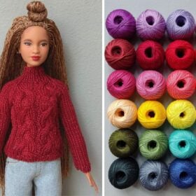 Barbie doll sweater