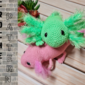 Crochet pattern axolotl