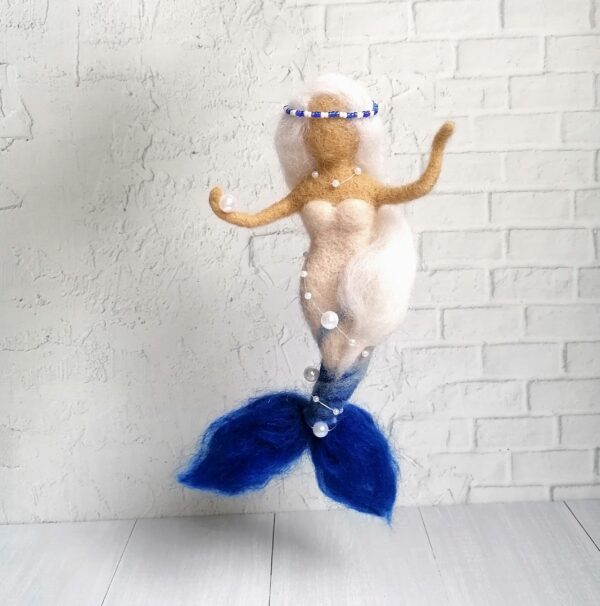 Needle felted mermaid Felt toy