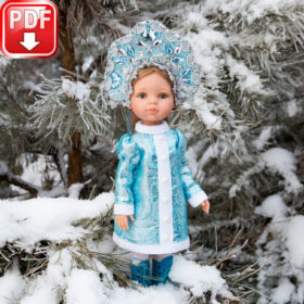 Paola Reina 32-34 cm dresses Snow Maiden + kokoshnik pattern