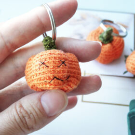 pumpkin keychain