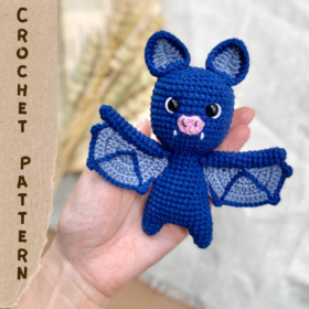 Bat toy crochet pattern