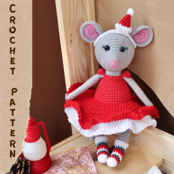 Christmas mouse crochet pattern
