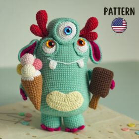 Halloween monster crochet pattern amigurumi