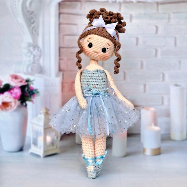 The ballerina doll is a gentle airy handmade creation