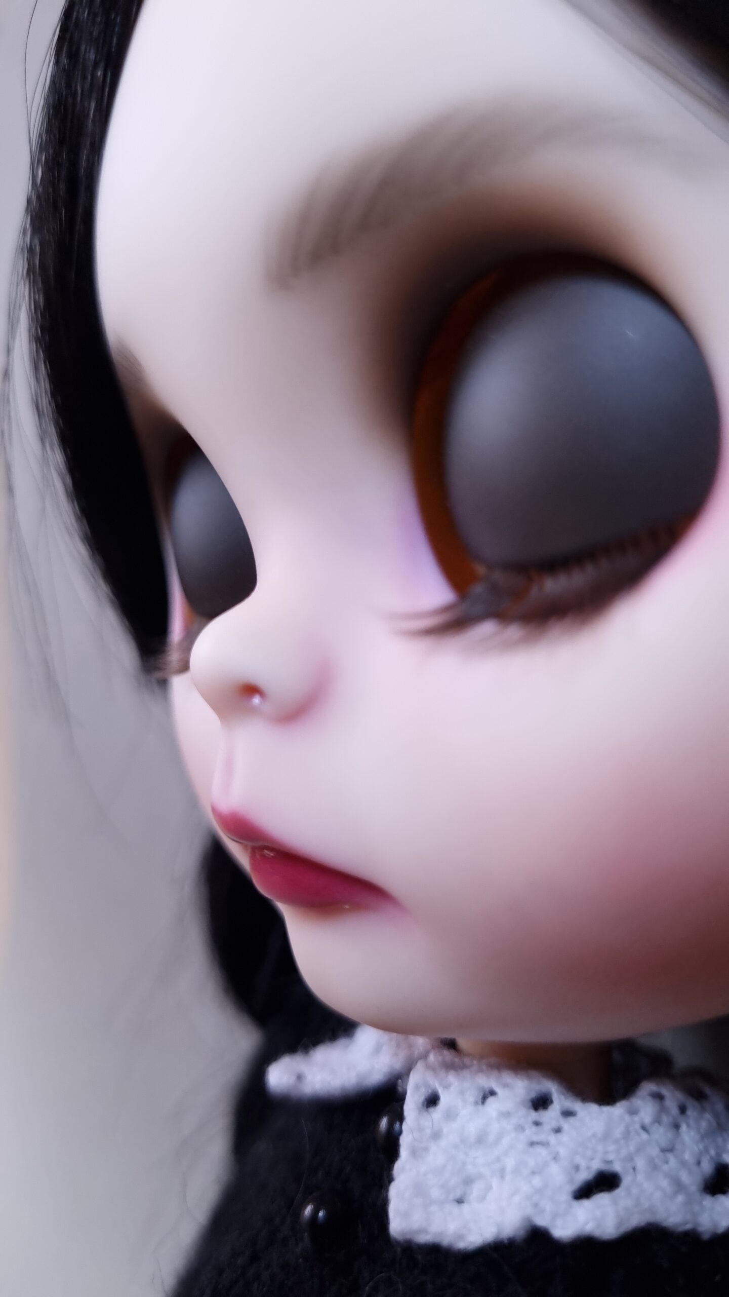 Blythe custom doll Wednesday Addams - DailyDoll Shop