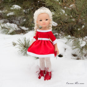 Paola Reina 32-34 cm dress Snow Maiden pattern