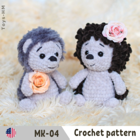 Crochet pattern little hedgehog