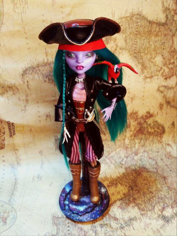 ooak monster high doll. custom pirate