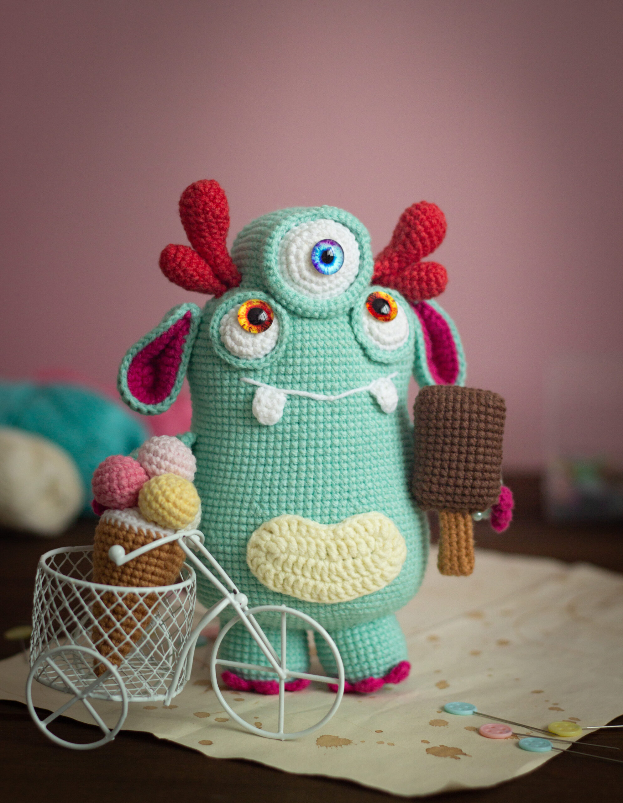 Trap Amigurumi Cute Garden Monsters Crochet Pattern