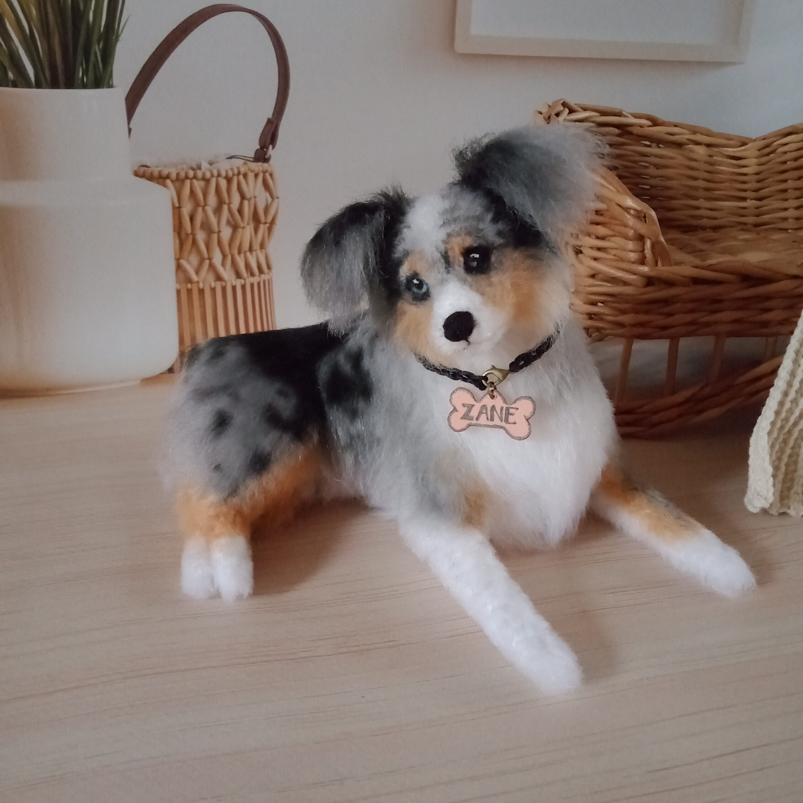 Australian Shepherd handmade soft and cuddly realistic 12 collectable toy  dog 5030717124763 on eBid United States