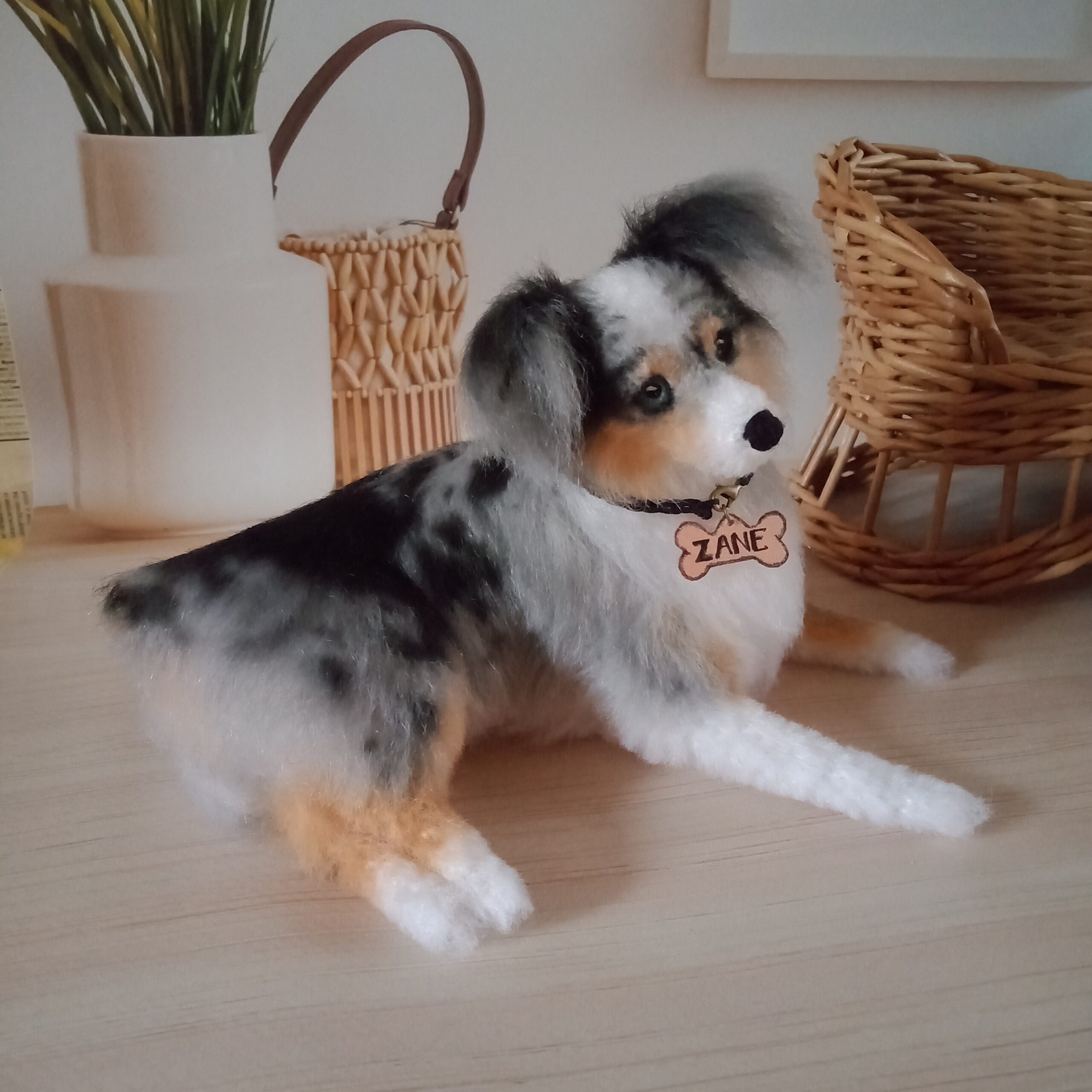 Australian Shepherd Mini-Flopsie Plush - Red Hill Cutlery